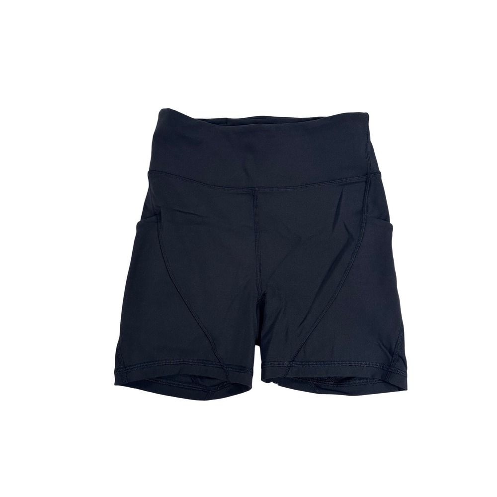 Lululemon Track and Train Shorts 4" Black High Rise Pockets W7AQBS Size 2